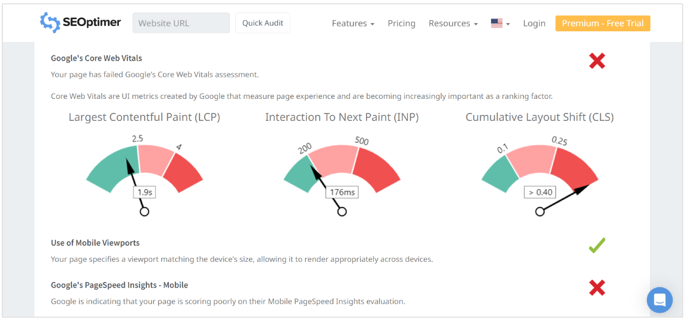 inp check in report